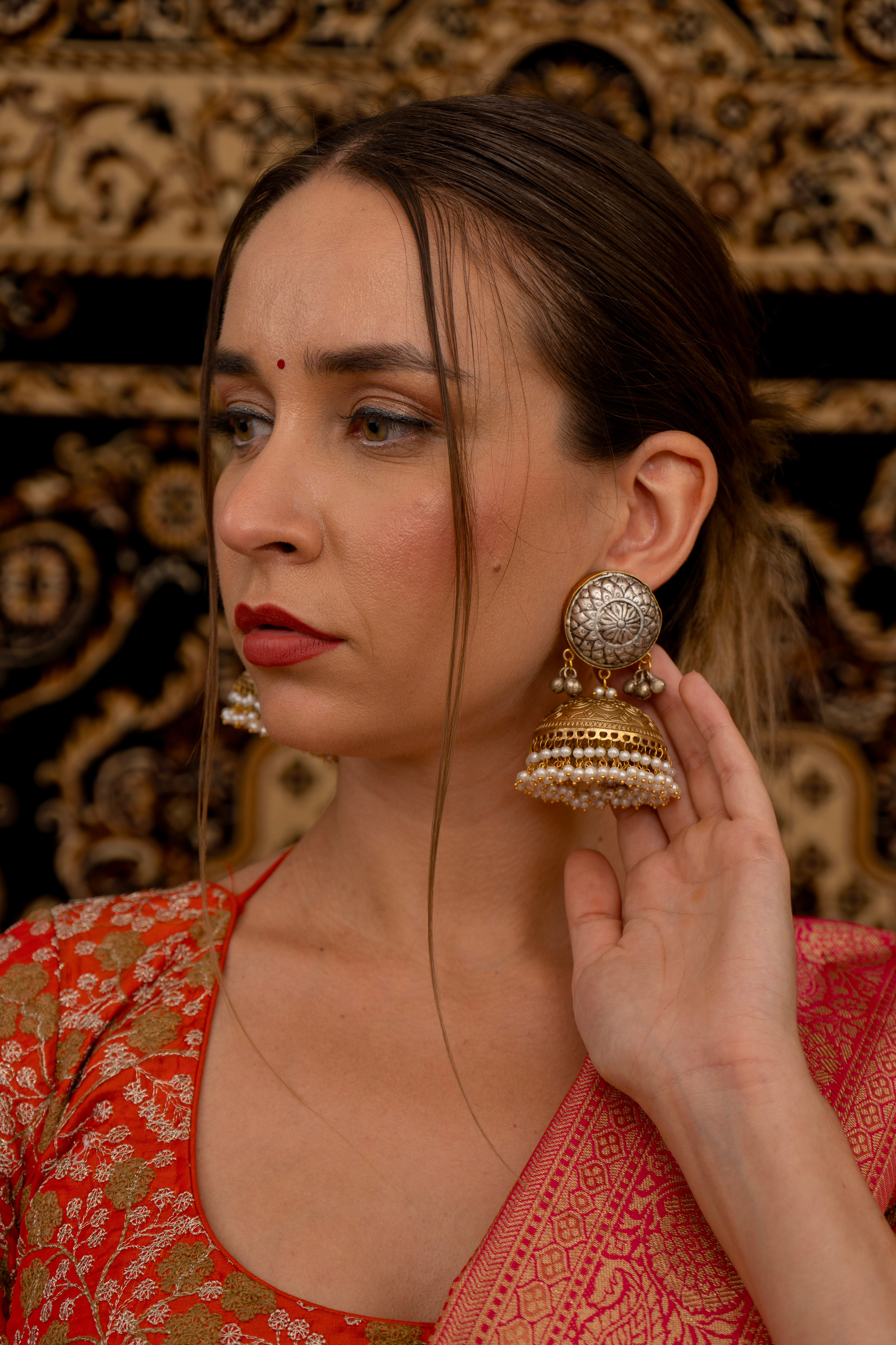 Meena kumari fusion earings